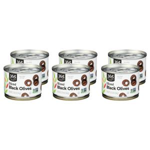 365 by Whole Foods Market, Ripe Sliced Olives, 2.25 Ounce(2.25 Ounce (Pack of 6))