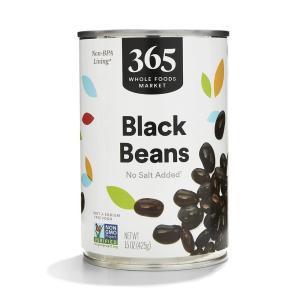 365 by Whole Foods Market, Unsalted Black Beans, 15 Ounce(15 Ounce (Pack of 1))