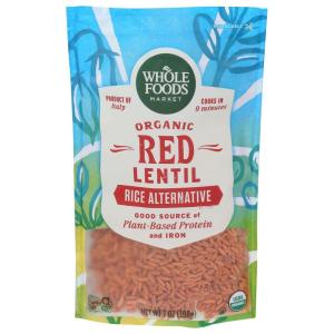 WHOLE FOODS MARKET Organic Red Lentil Rice Alternative, 7 OZ