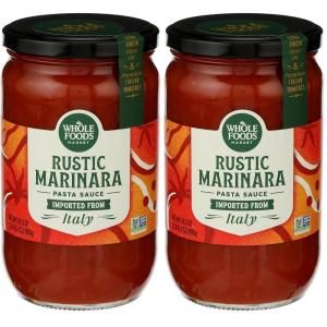 Whole Foods Market, Marinara Pasta Sauce, 24.3 Ounce(1.51 Pound (Pack of 2))