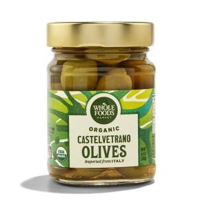 Whole Foods Market, Organic Castelvetrano Olives, 4.58 Ounce(4.6 Ounce (Pack of 1))