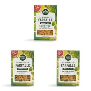 Whole Foods Market, Organic Farfalle, 16 Ounce(16 Ounce (Pack of 3))