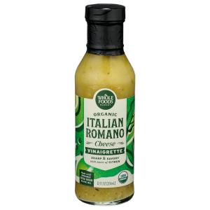 Whole Foods Market Organic Italian Romano Vinaigrette, 12 oz(12 Fl Oz (Pack of 1))