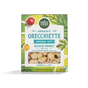 Whole Foods Market, Organic Orecchiette Rigate, 16 Ounce(16 Ounce (Pack of 1))
