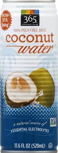 image:image365 by Whole Foods Market Organic Coconut Water 100 PulpFree Juice 169 Fl Oz per Carton Pack of 4Coconut Water