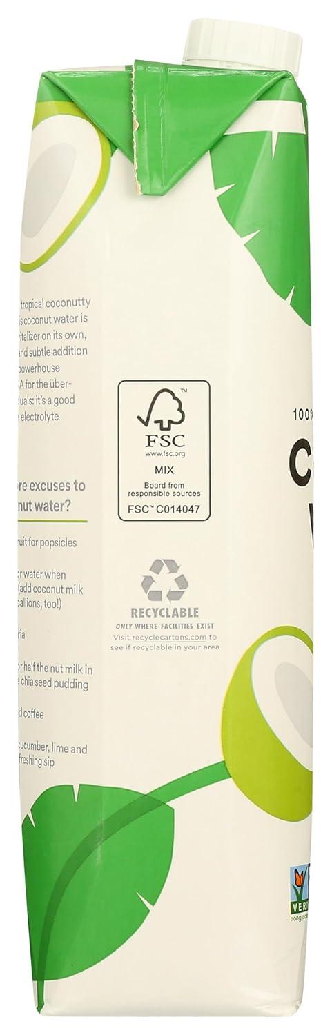 image:image365 by Whole Foods Market Organic Coconut Water 100 PulpFree Juice 169 Fl Oz per Carton Pack of 4Coconut Water