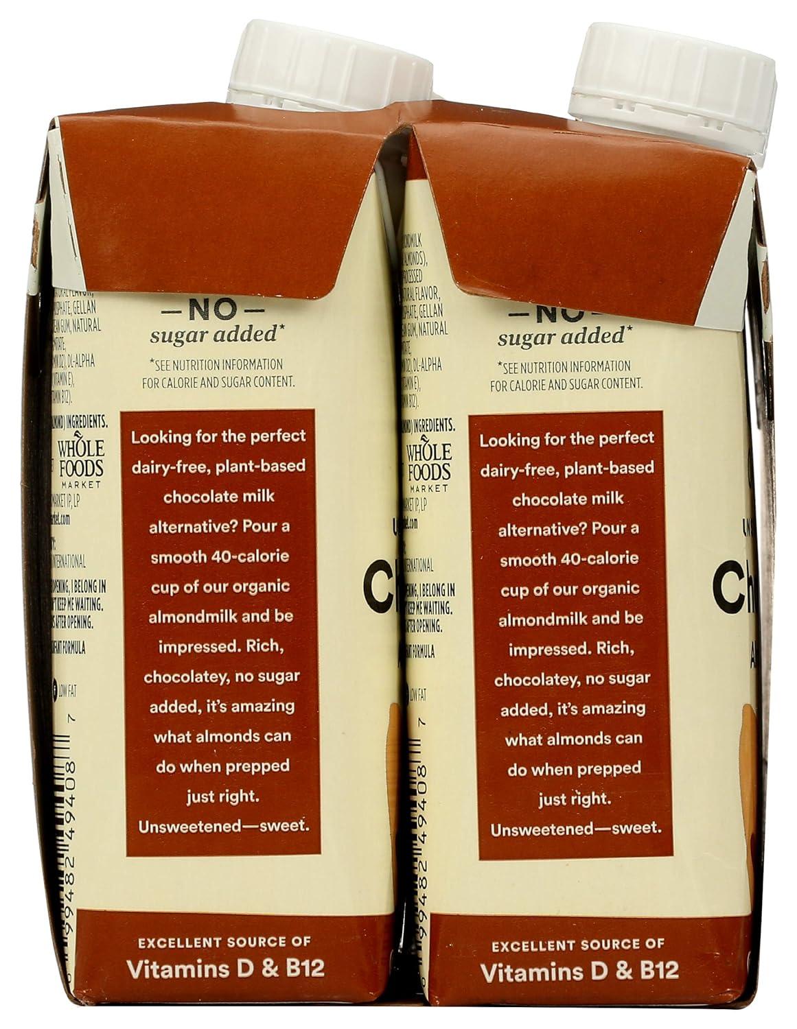 image:image365 by Whole Foods Market Organic Unsweetened Vanilla Almond Milk 32 Fl OzUnsweetened Chocolate