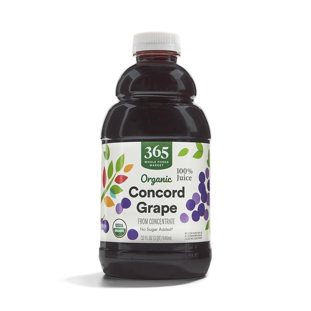 image:image365 by Whole Foods Market Organic 100 Juice Concord Grape 32 fl oz32 Fl Oz Pack of 1
