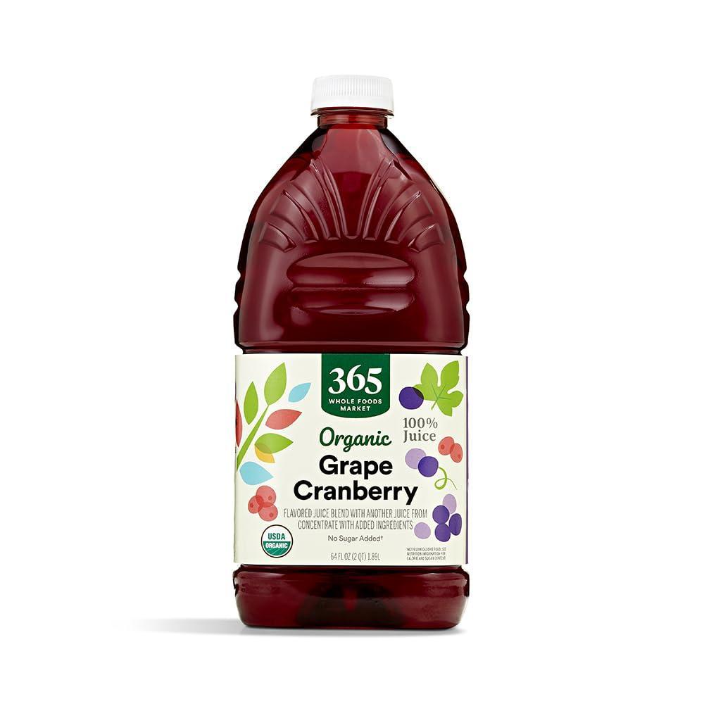 image:image365 by Whole Foods Market Organic 100 Juice Flavored Juice Blend from Concentrate Grape Cranberry 64 fl oz
