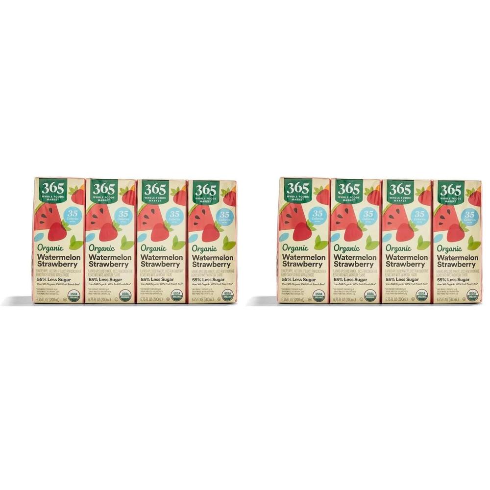 image:image365 by Whole Foods Market Organic Reduced Sugar Watermelon Strawberry Juice Box 8 Pack 675 Fl Oz675 Fl Oz Pack of 16