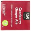 365 by Whole Foods Market, Cranberry Ginger Ale 12 Pack, 12 Fl Oz(Cranberry)