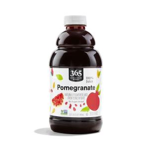 365 by Whole Foods Market, 100% Juice, Pomegranate, 32 fl oz(32 Fl Oz (Pack of 1))