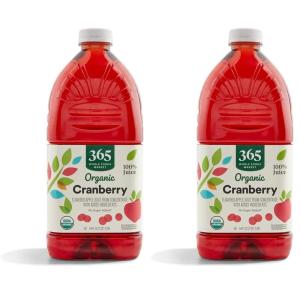 365 by Whole Foods Market, Organic Cranberry Juice Blend, 64 Fl Oz(64 Fl Oz (Pack of 2))