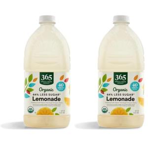 365 by Whole Foods Market, Organic Light Lemonade, 64 Fl Oz(64 Fl Oz (Pack of 2))