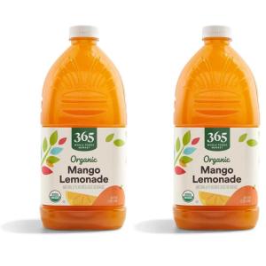 365 by Whole Foods Market, Organic Mango Lemonade, 64 Fl Oz(64 Fl Oz (Pack of 2))