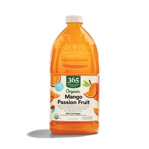365 by Whole Foods Market, Organic Mango Passionfruit Juice, Reduced Sugar, 64 Fl Oz(64 Fl Oz (Pack of 1))