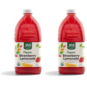 365 by Whole Foods Market, Organic Strawberry Lemonade, 64 Fl Oz(64 Fl Oz (Pack of 2))