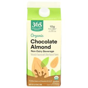 365 by Whole Foods Market, Organic Unsweetened Vanilla Almond Milk, 32 Fl Oz(Chocolate)