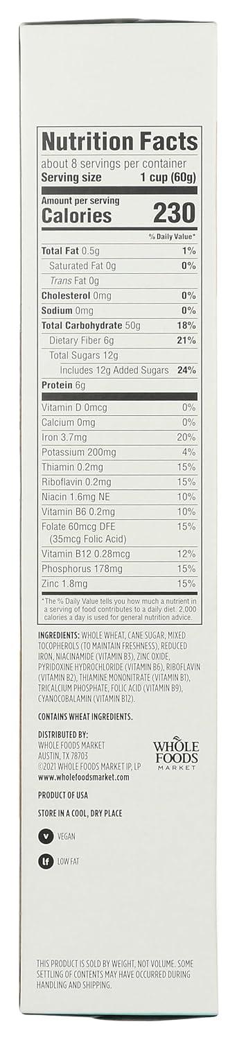 image:image365 by Whole Foods Market Frosted Wheat Squares Cereal 16 OunceWheat