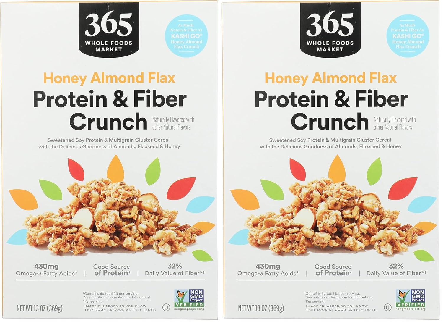 image:image365 by Whole Foods Market Honey Almond Flax Protein amp Fiber Crunch Cereal 13 OunceHoney Almond Flax