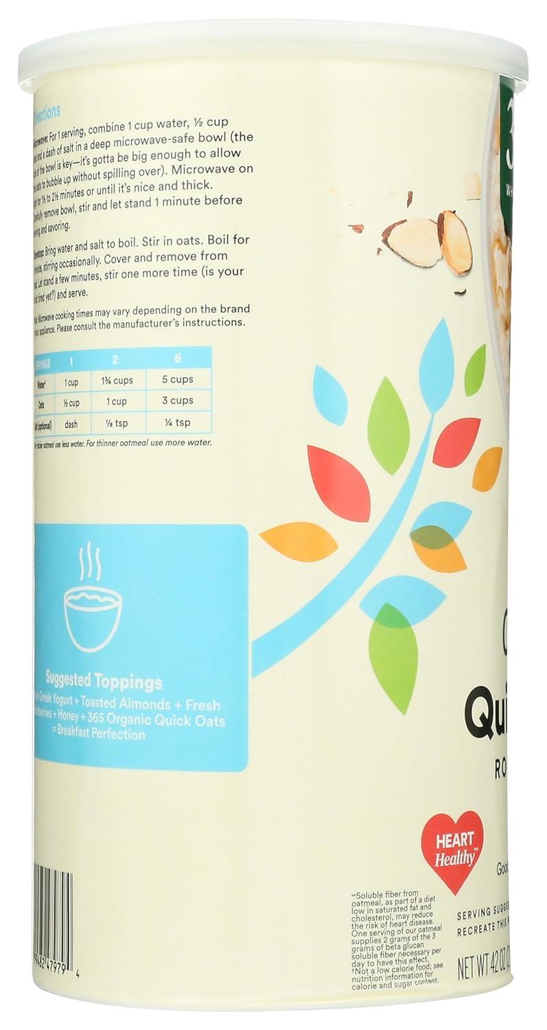 image:image365 by Whole Foods Market Organic Quick Oats 42 OunceRolled