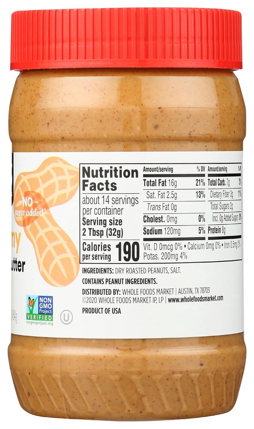 image:image365 by Whole Foods Market Peanut Butter Crunchy Stir and Enjoy 16 OunceCreamy Peanut Butter