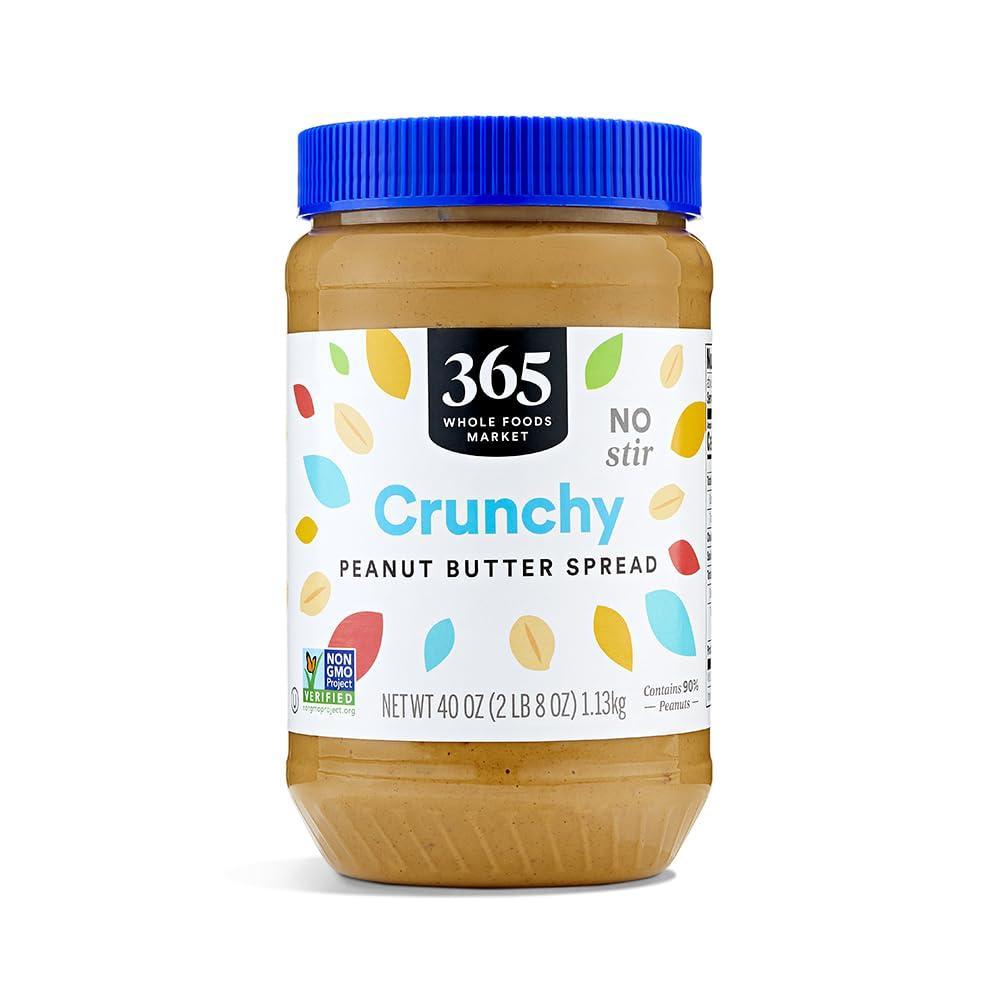 image:image365 by Whole Foods Market Crunchy Peanut Butter Spread No Stir 40 Ounce40 Ounce Pack of 1