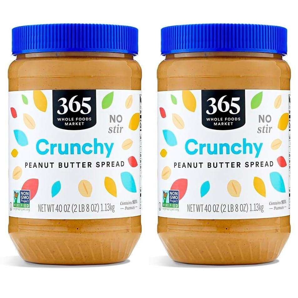 image:image365 by Whole Foods Market Crunchy Peanut Butter Spread No Stir 40 Ounce40 Ounce Pack of 2