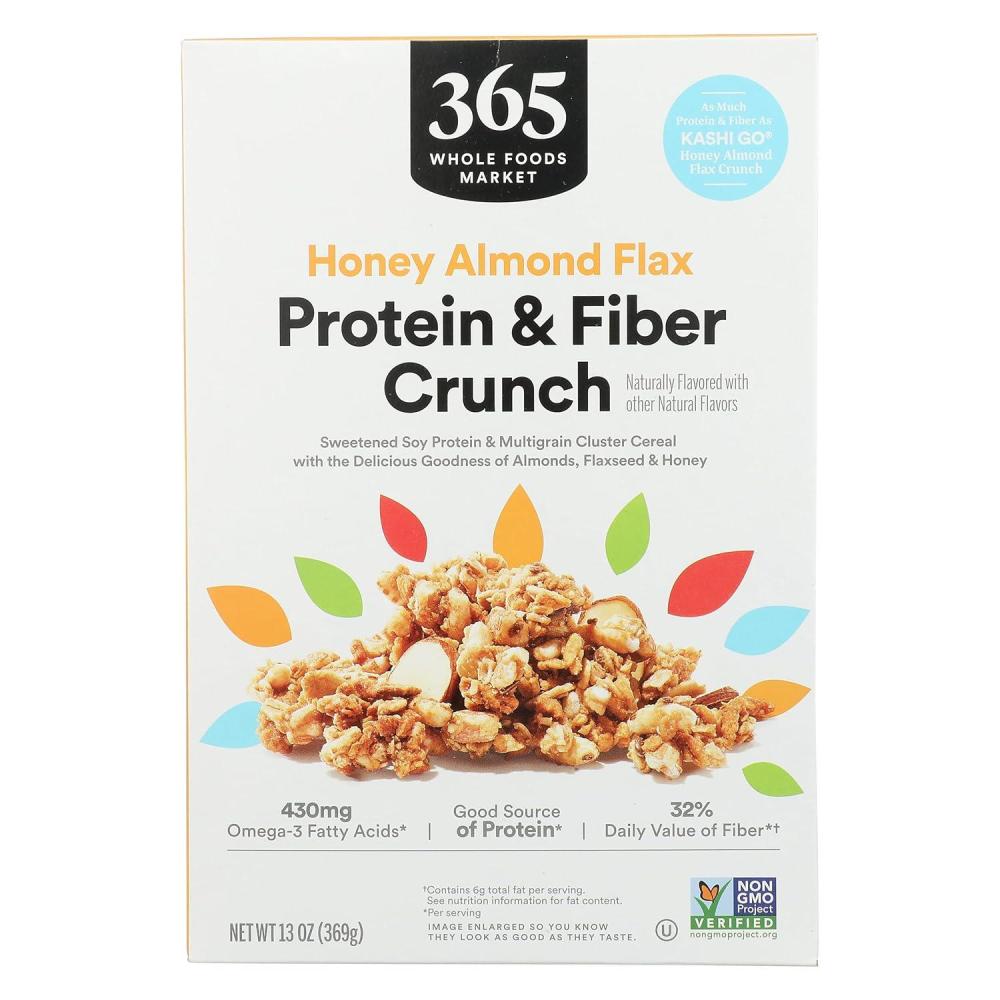 image:image365 by Whole Foods Market Honey Almond Flax Protein amp Fiber Crunch Cereal 13 OunceHoney Almond Flax
