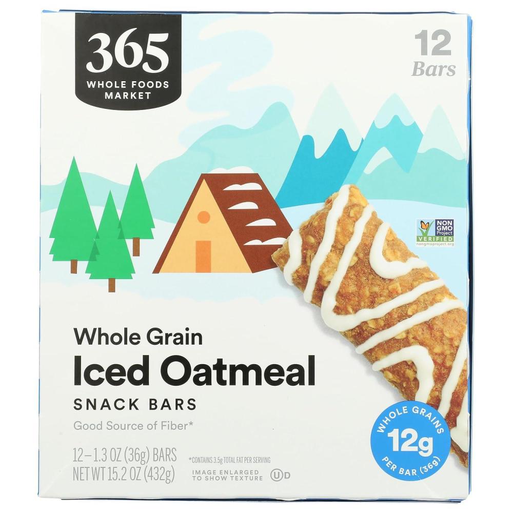 image:image365 by Whole Foods Market Kids Iced Oatmeal Whole Grain Bars 1524 Ounce 12 Count