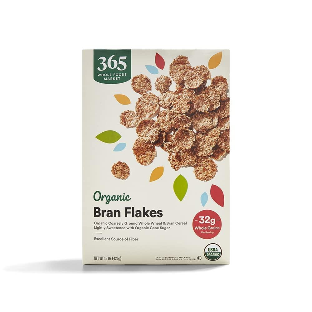 image:image365 by Whole Foods Market Organic Bran Flakes Cereal 15 Ounce15 Ounce Pack of 1