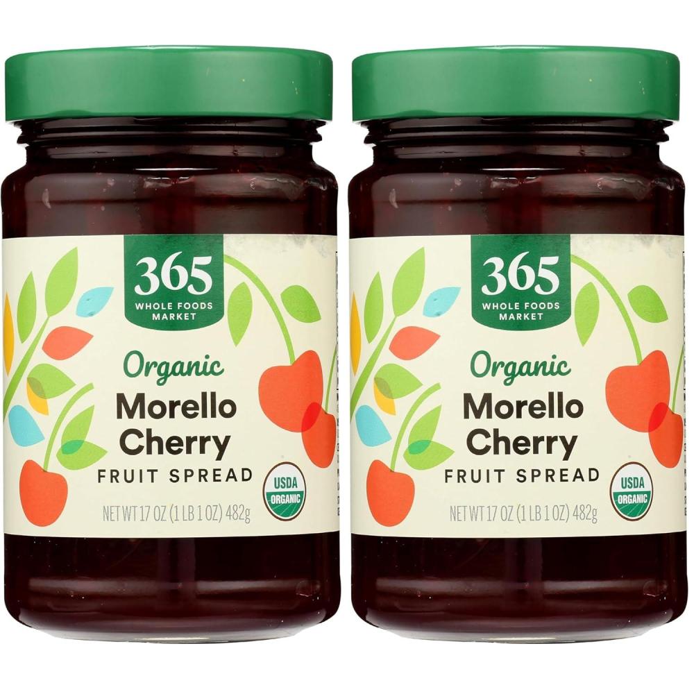 image:image365 by Whole Foods Market Organic Cherry Fruit Spread 17 Ounce106 Pound Pack of 2