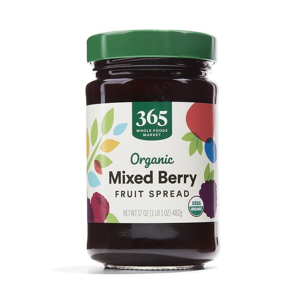 image:image365 by Whole Foods Market Organic Mixed Berry Fruit Spread 17 Ounce106 Pound Pack of 1