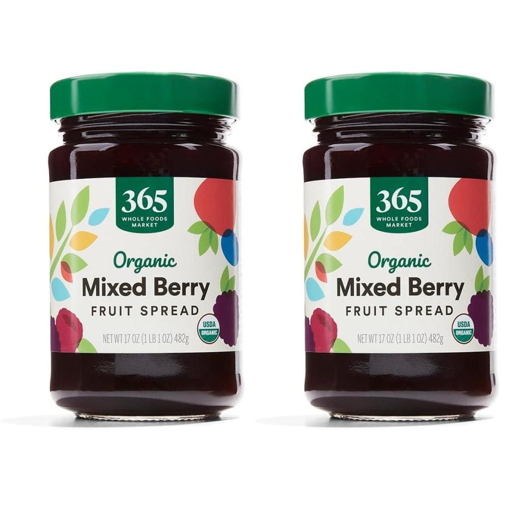 image:image365 by Whole Foods Market Organic Mixed Berry Fruit Spread 17 Ounce106 Pound Pack of 2