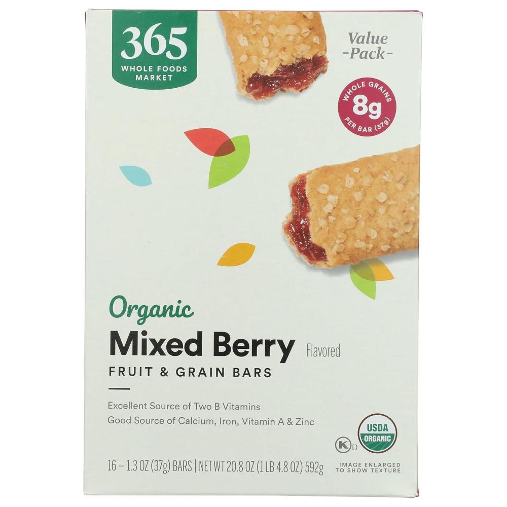 image:image365 by Whole Foods Market Organic Mixed Berry Fruit and Grain Bars 208 Ounce 16 Count