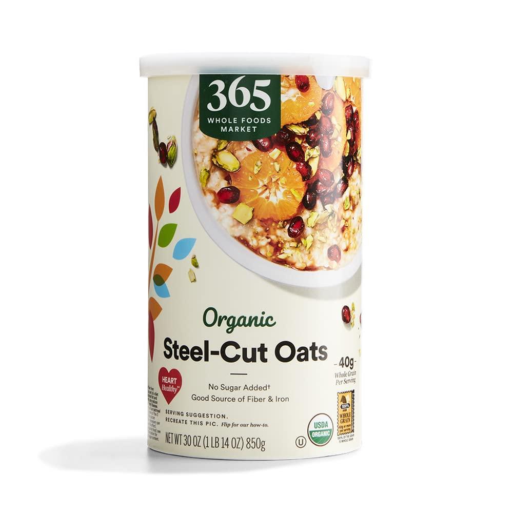image:image365 by Whole Foods Market Organic Steel Cut Oats 30 Ounce30 Ounce Pack of 1