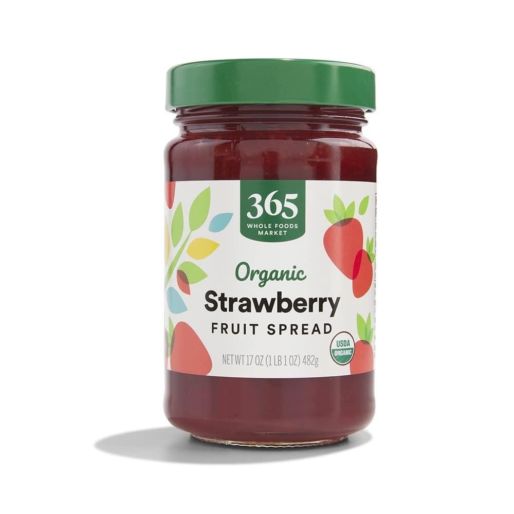 image:image365 by Whole Foods Market Organic Strawberry Fruit Spread 17 Ounce Red
