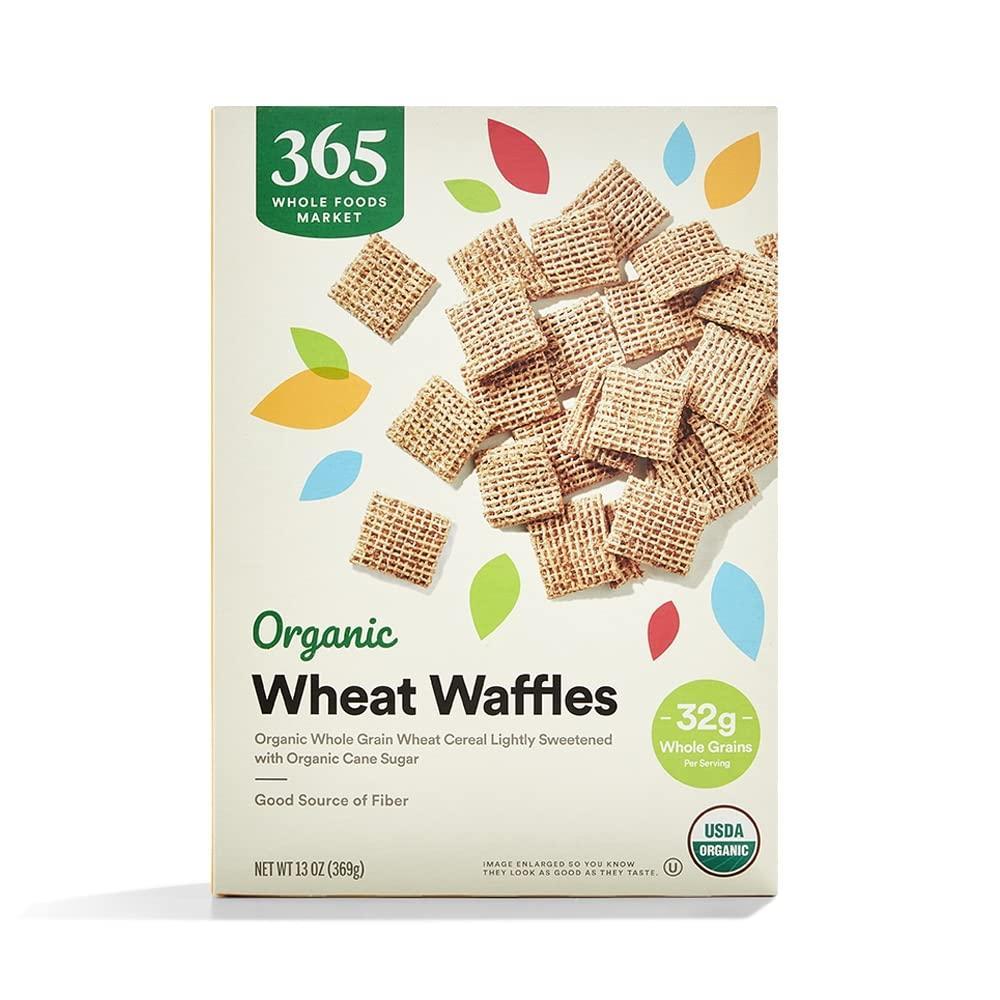 image:image365 by Whole Foods Market Organic Wheat Waffles Cereal 13 Ounce13 Ounce Pack of 1