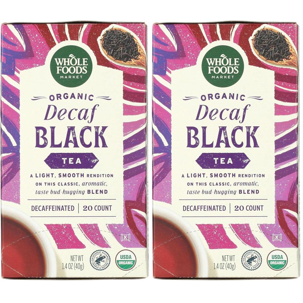image:imageWhole Foods Market Tea Black Decaf Organic 20 Count20 CT Pack of 2
