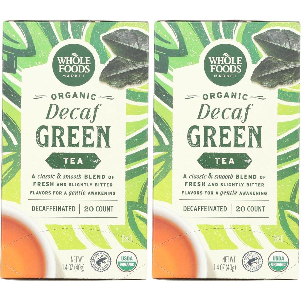 image:imageWhole Foods Market Tea Green Decaf Organic 20 Count20 CT Pack of 2
