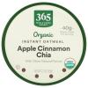 365 by Whole Foods Market, Organic Instant Oatmeal, Apple Cinnamon Chia, 2.1 Ounce(2.1 Ounce (Pack of 1))