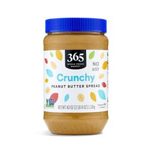 365 by Whole Foods Market, Crunchy Peanut Butter Spread, No Stir, 40 Ounce(40 Ounce (Pack of 1))