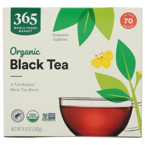 365 by Whole Foods Market, Organic Black Tea, Single-Serve Tea Bags, 70 Count(Black Tea)