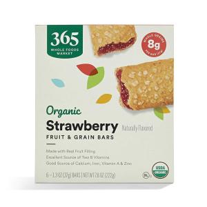 365 by Whole Foods Market, Organic Blueberry Cereal Bar 6 Count, 7.8 Ounce(Organic Strawberry)