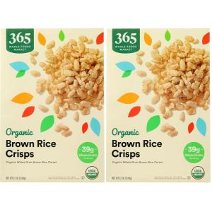 365 by Whole Foods Market, Organic Brown Rice Crisps Cereal, 12 Ounce(12 Ounce (Pack of 2))