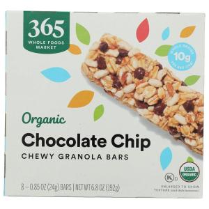 365 by Whole Foods Market, Organic Chocolate Chip Chewy Granola Bars, 8 Count