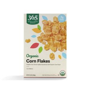 365 by Whole Foods Market, Organic Corn Flakes Cereal, 12 Ounce(12 Ounce (Pack of 1))