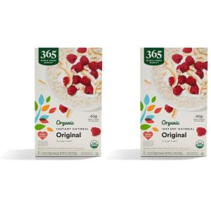 365 by Whole Foods Market, Organic Instant Oatmeal Original 8 Pack, 11.3 Ounce(1.41 Ounce (Pack of 16))