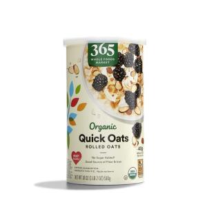365 by Whole Foods Market, Organic Quick Oats, 42 Ounce(Rolled)