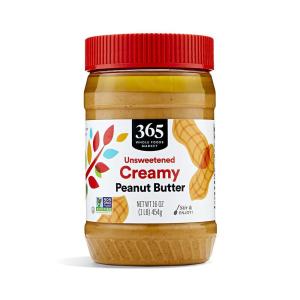 365 by Whole Foods Market, Peanut Butter Crunchy, Stir and Enjoy, 16 Ounce(Creamy Peanut Butter)